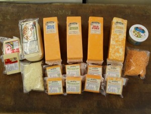 Cheeses available at Meatland